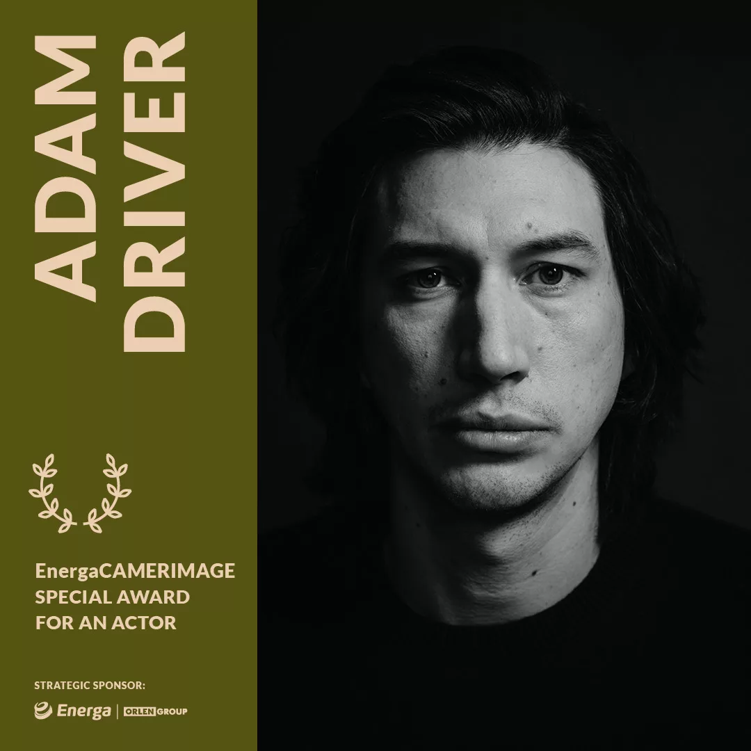 Adam Driver odbierze Nagrodę Specjalną dla Aktora podczas 31. Festiwalu EnergaCAMERIMAGE w Toruniu.